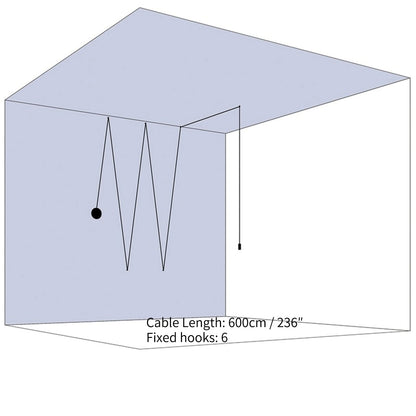 Lines free-form Pendant light