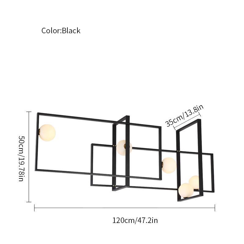 مصباح سقف زجاجي من موندريان 