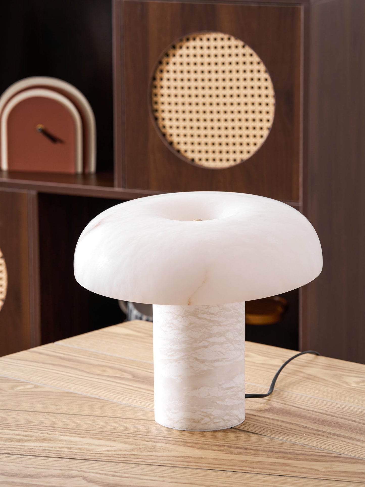 Mushroom Alabaster Table Lamp