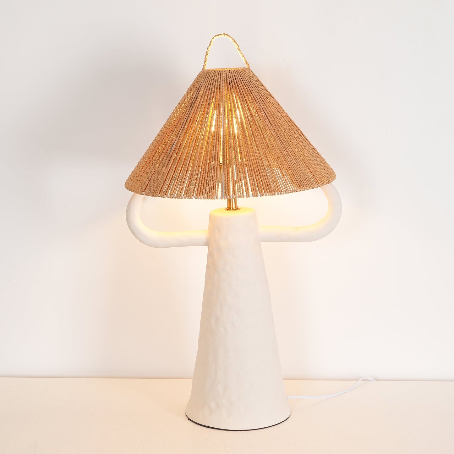 مصباح طاولة غرفة النوم المصنوع من خيوط السيراميك 