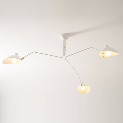 Horizontal Serge Mouille Ceiling Lamp A