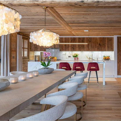 Round Shell Chandelier