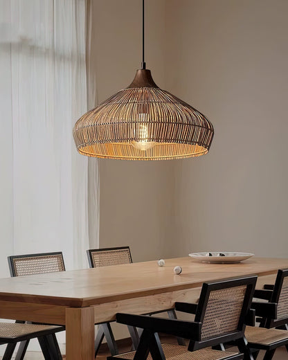 Wicker Rattan Pendant Light
