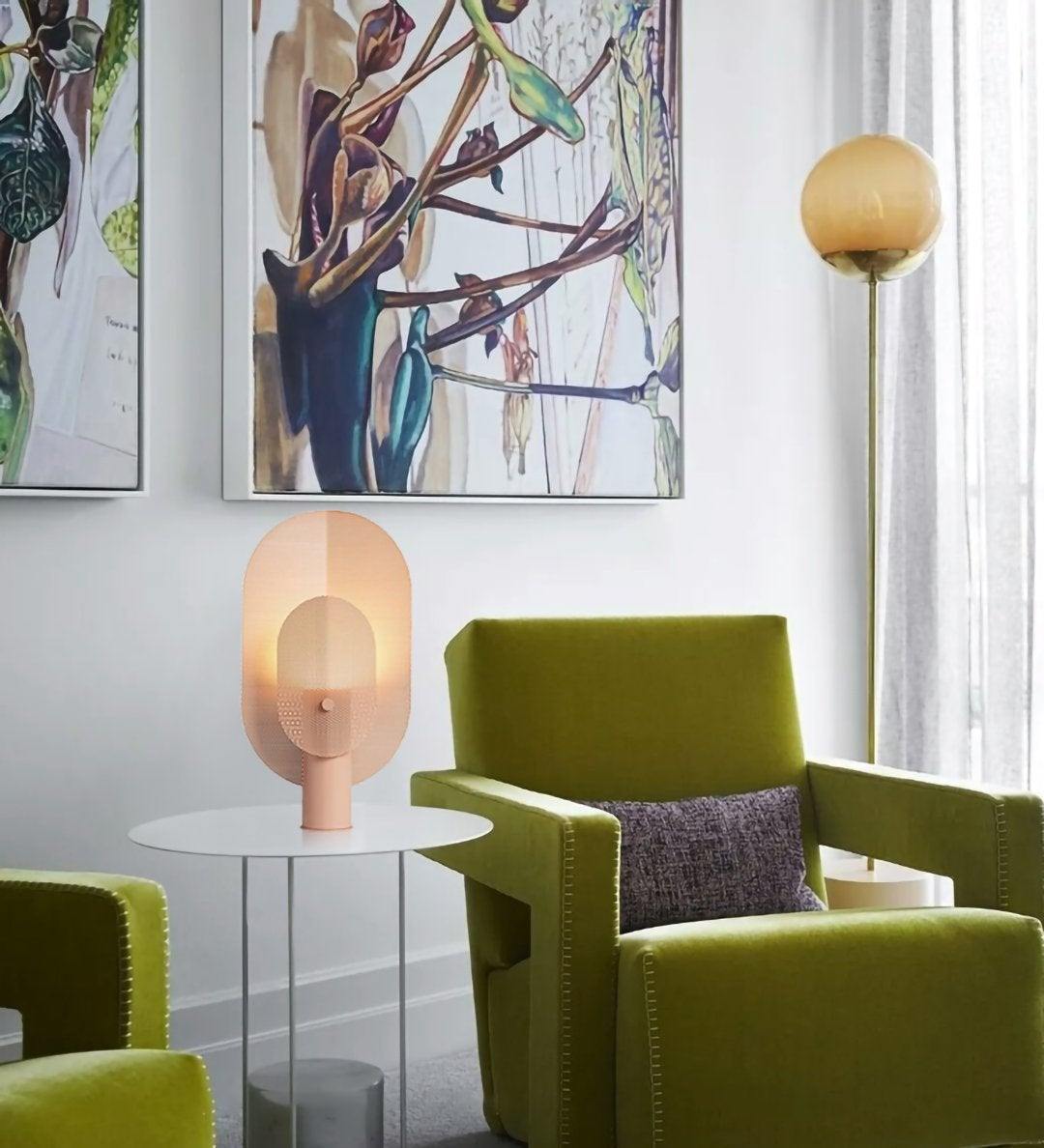 مصباح طاولة الأقراص 