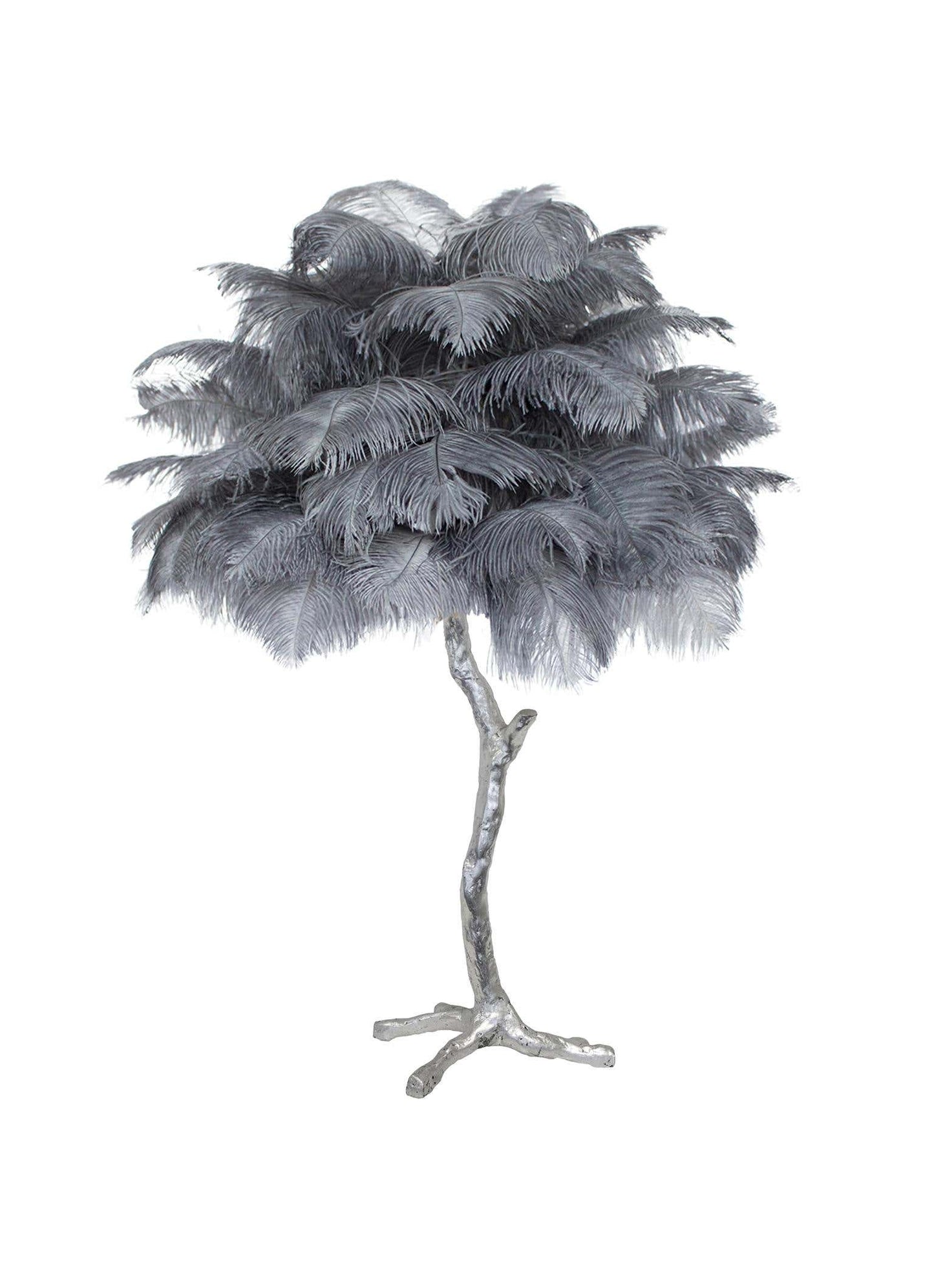 Ostrich Feather Table Lamp
