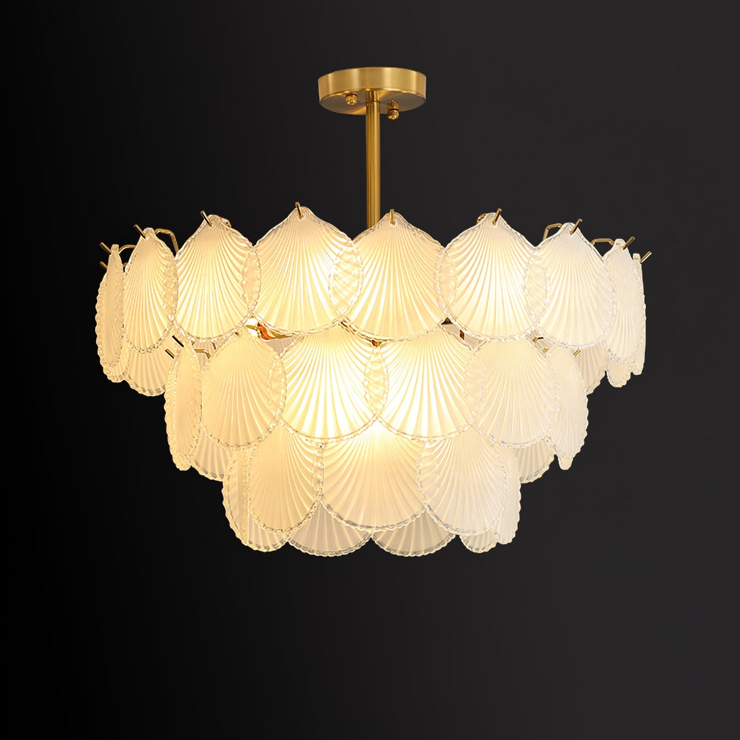 Shell Glass chandelier
