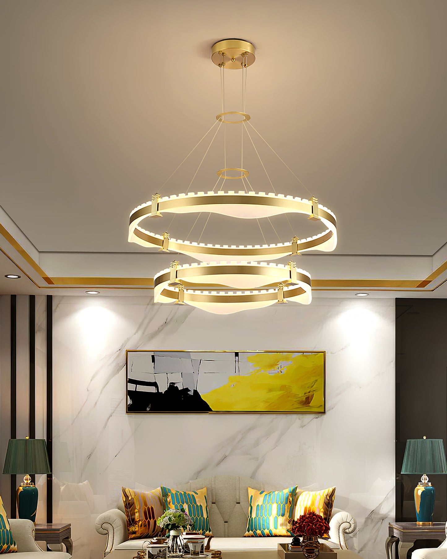Ring Metallic Chandelier