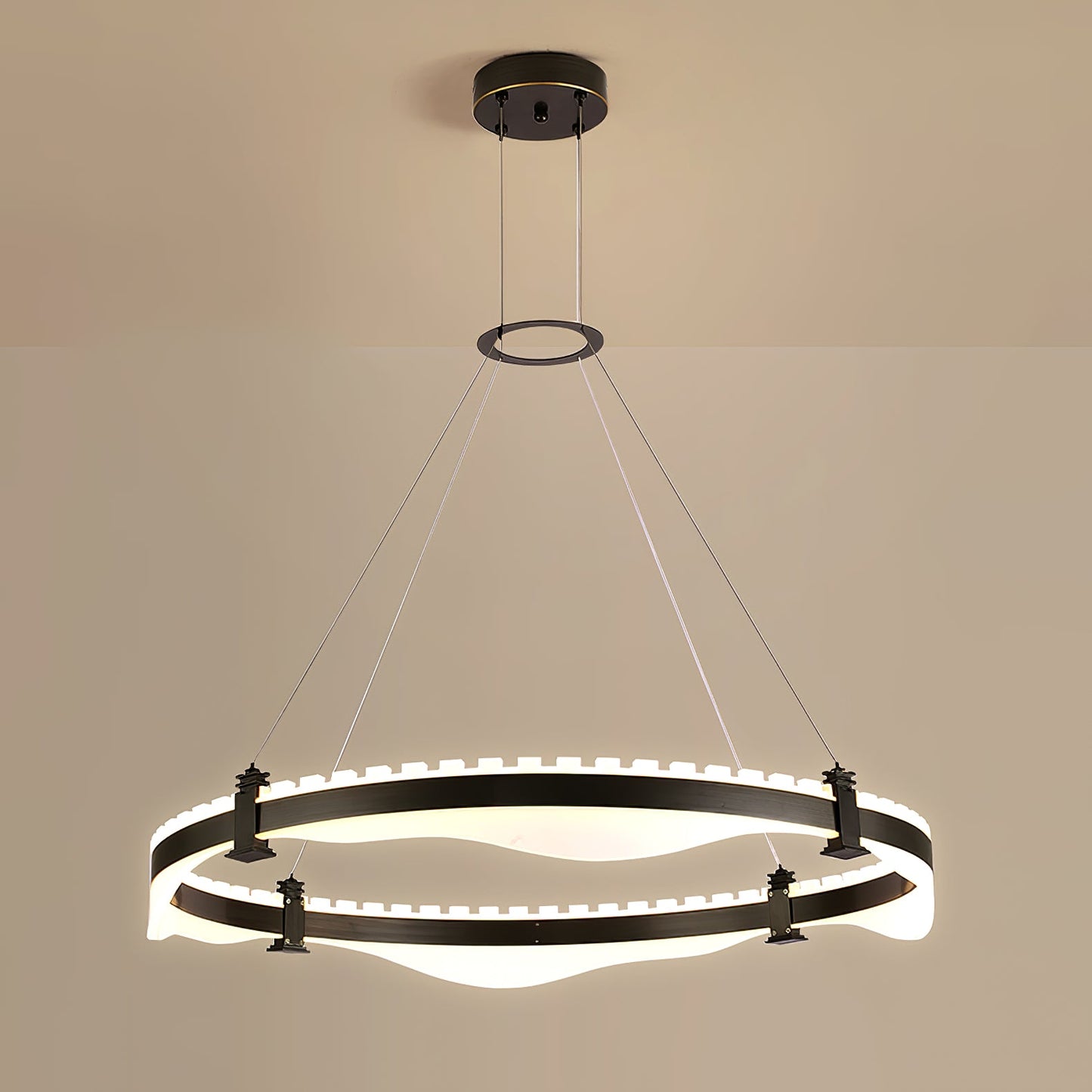 Ring Metallic Chandelier