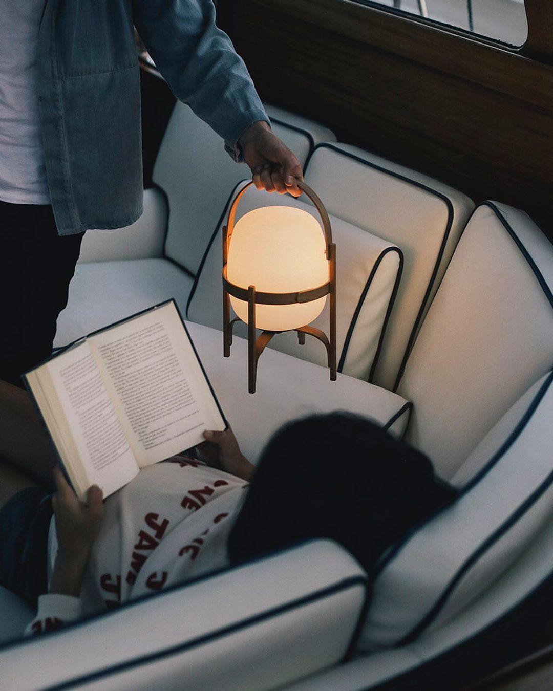 Lantern Glass Table Lamp