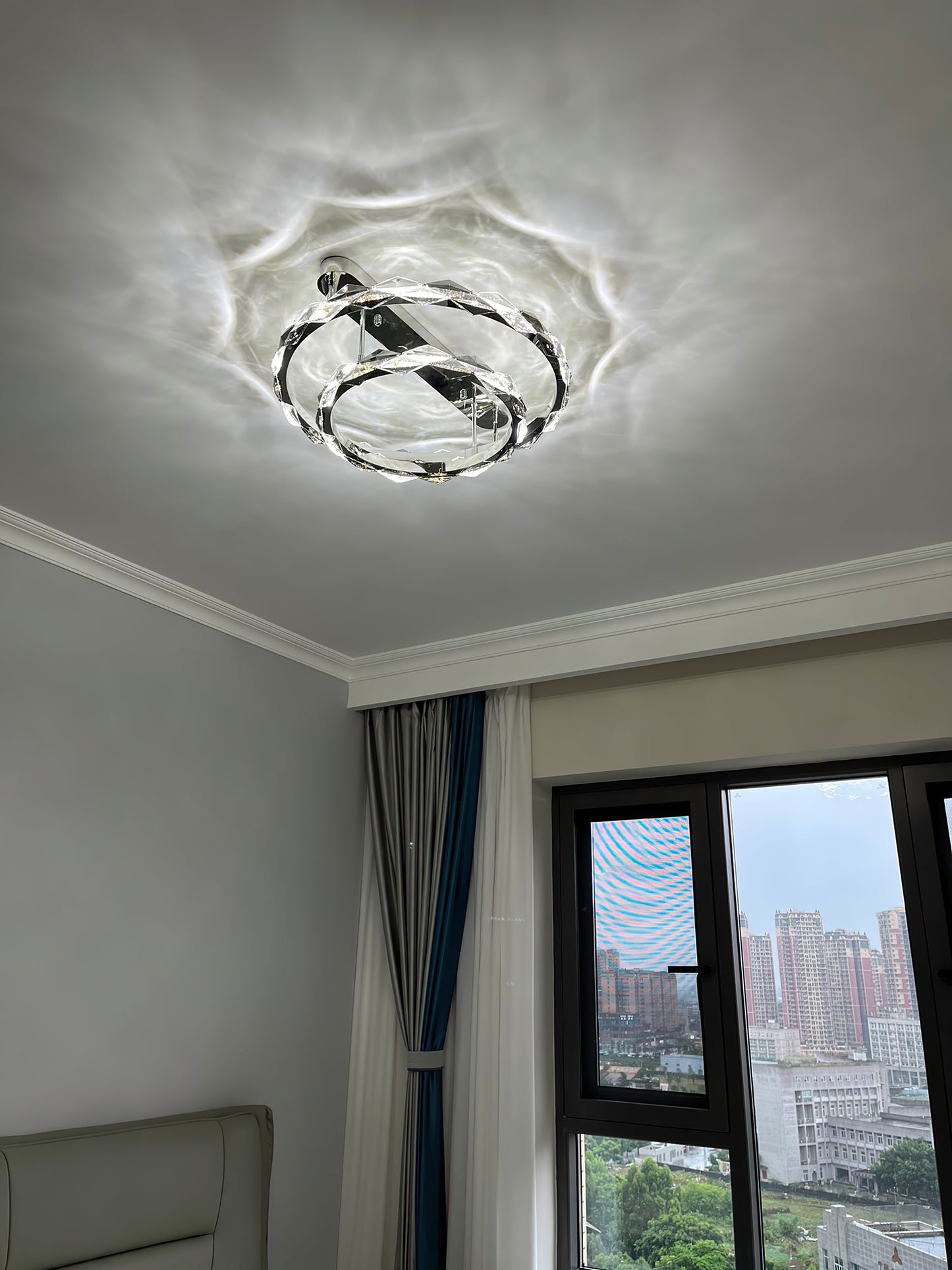 Rhombus Crystal Ceiling Lamp