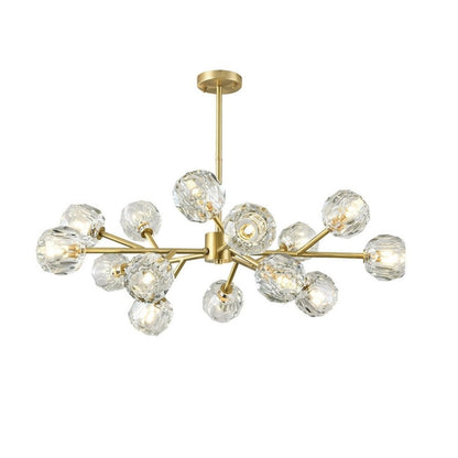 Crystal Ball Round Cluster Chandelier