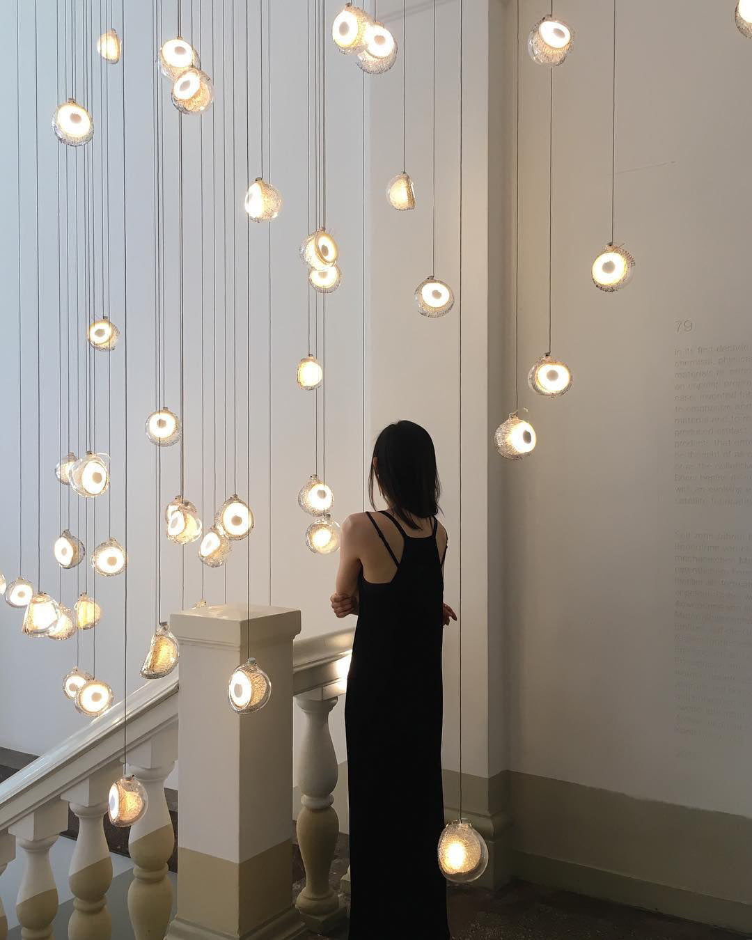 White and Clear Glass Pendant Light