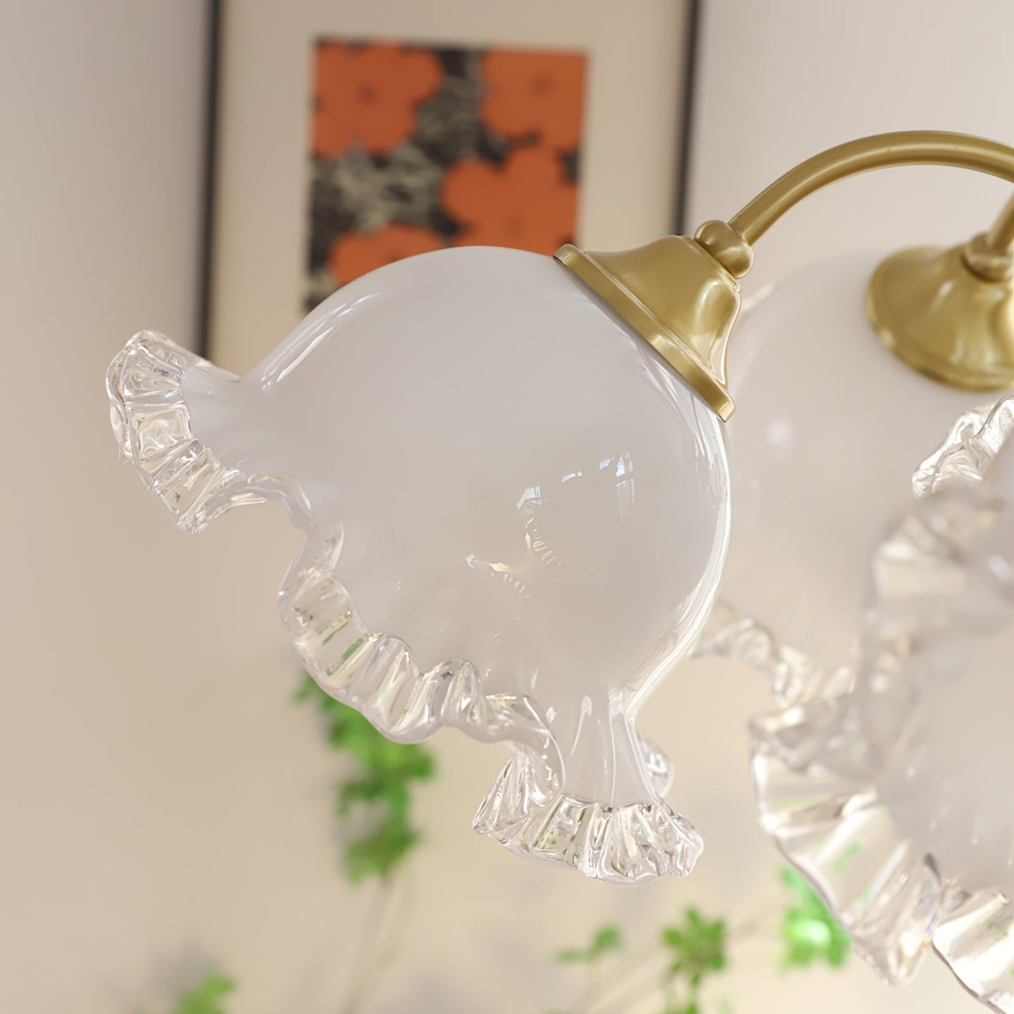 Floral Glass Chandelier