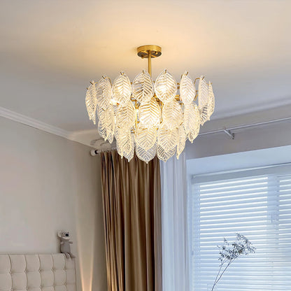 Leaf Glass Chandelier