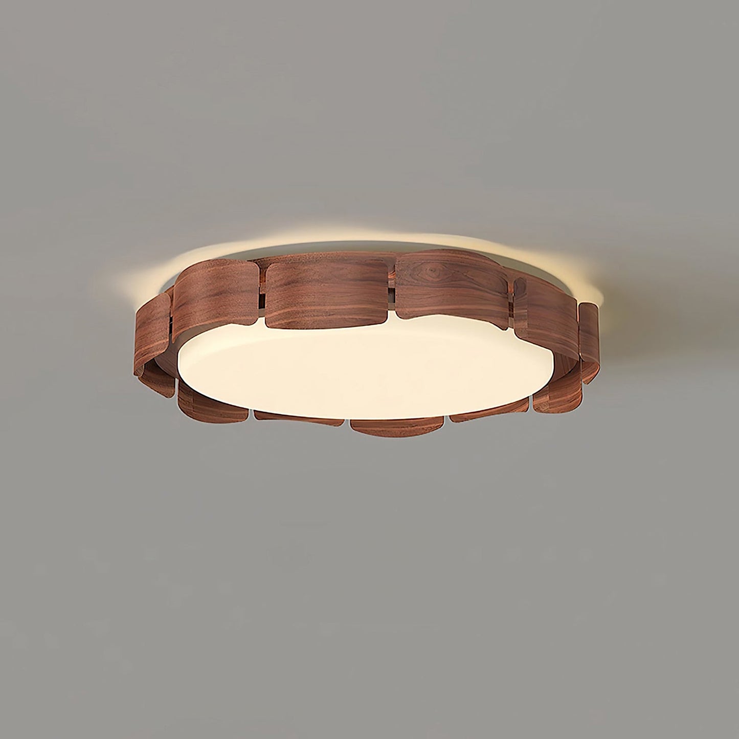 Wood Grain Pattern Ceiling Light