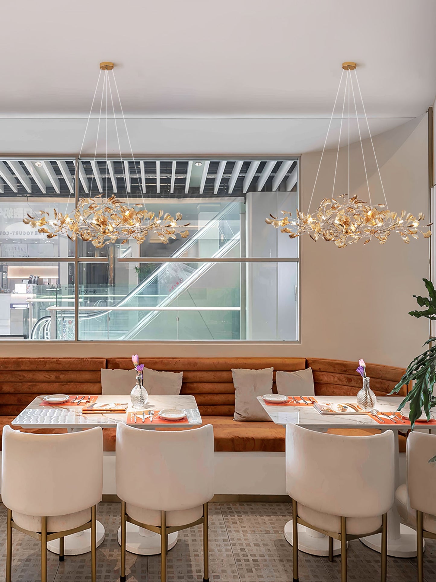 Acrylic Gingko Chandelier