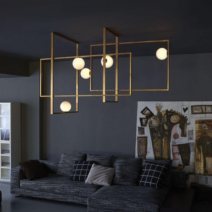 مصباح سقف زجاجي من موندريان 