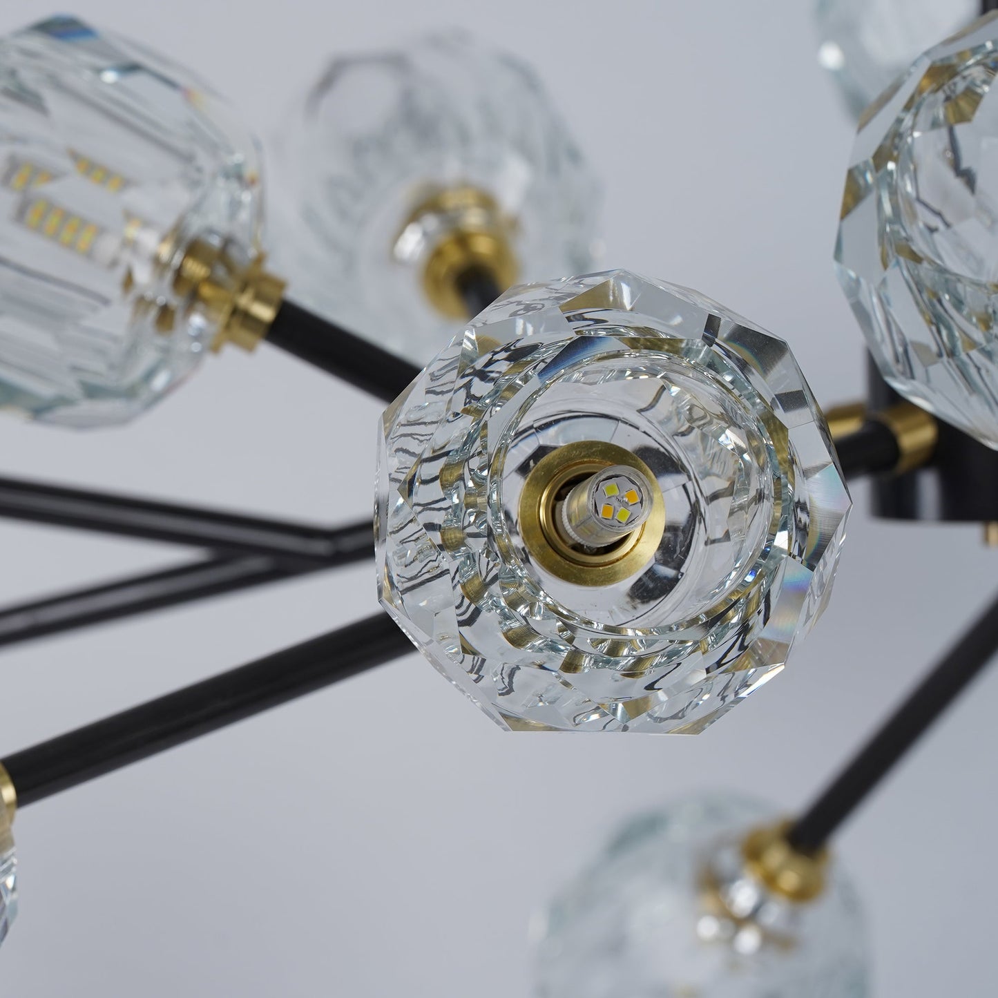 Crystal Ball Round Cluster Chandelier