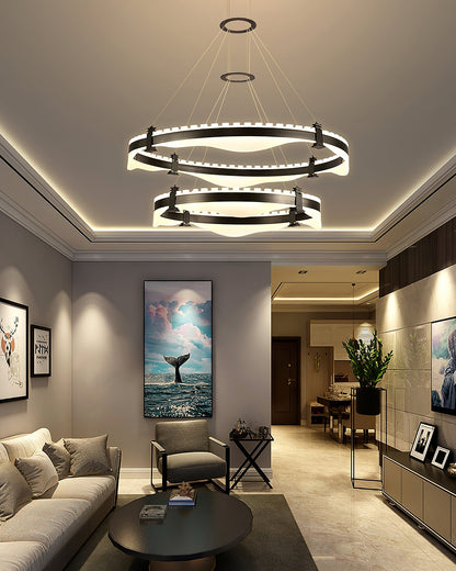 Ring Metallic Chandelier