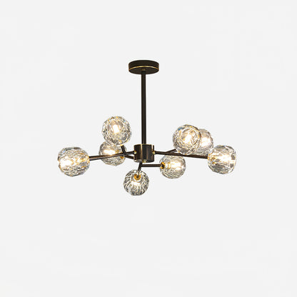 Crystal Ball Round Cluster Chandelier