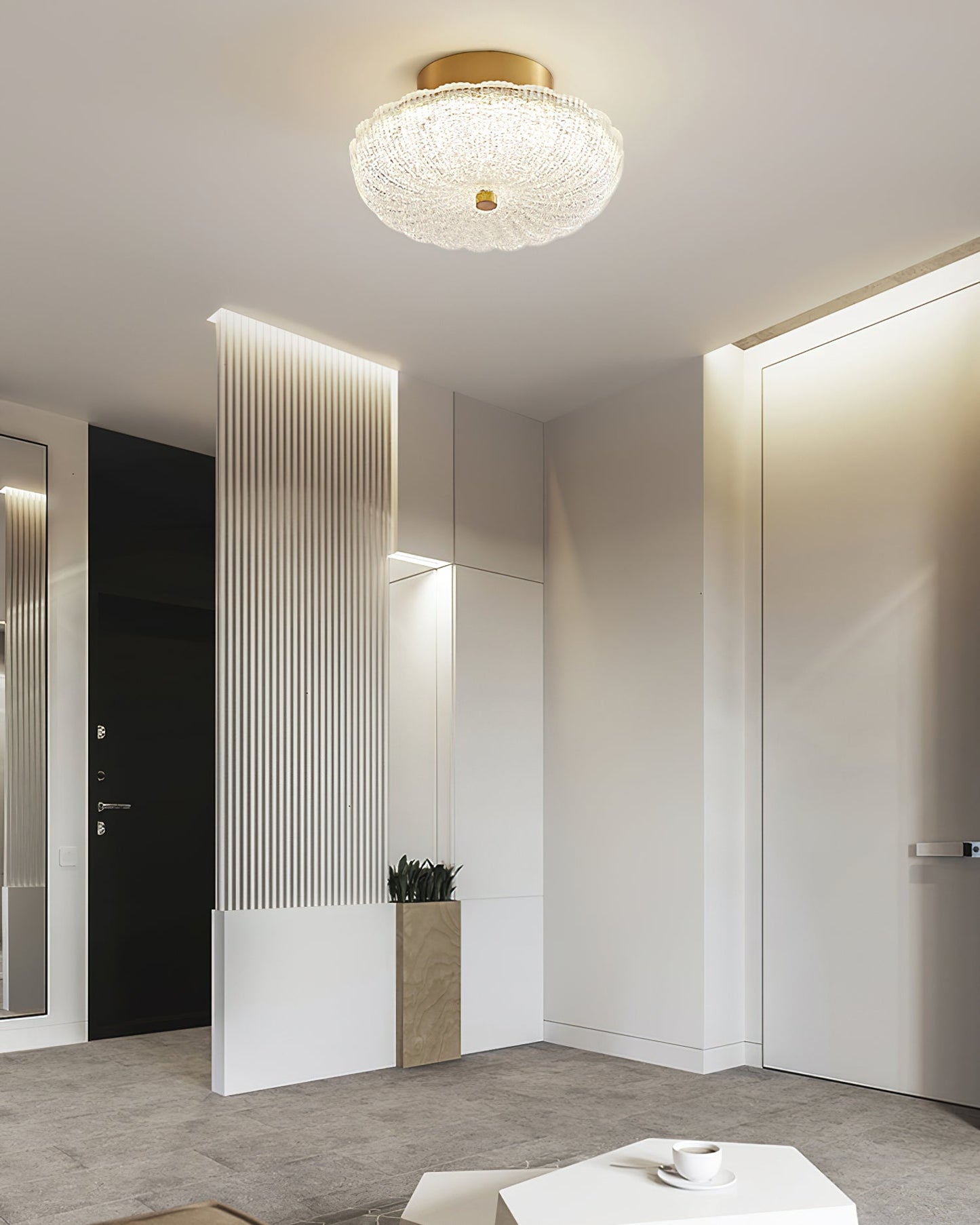 Crystal Halo Ceiling Light