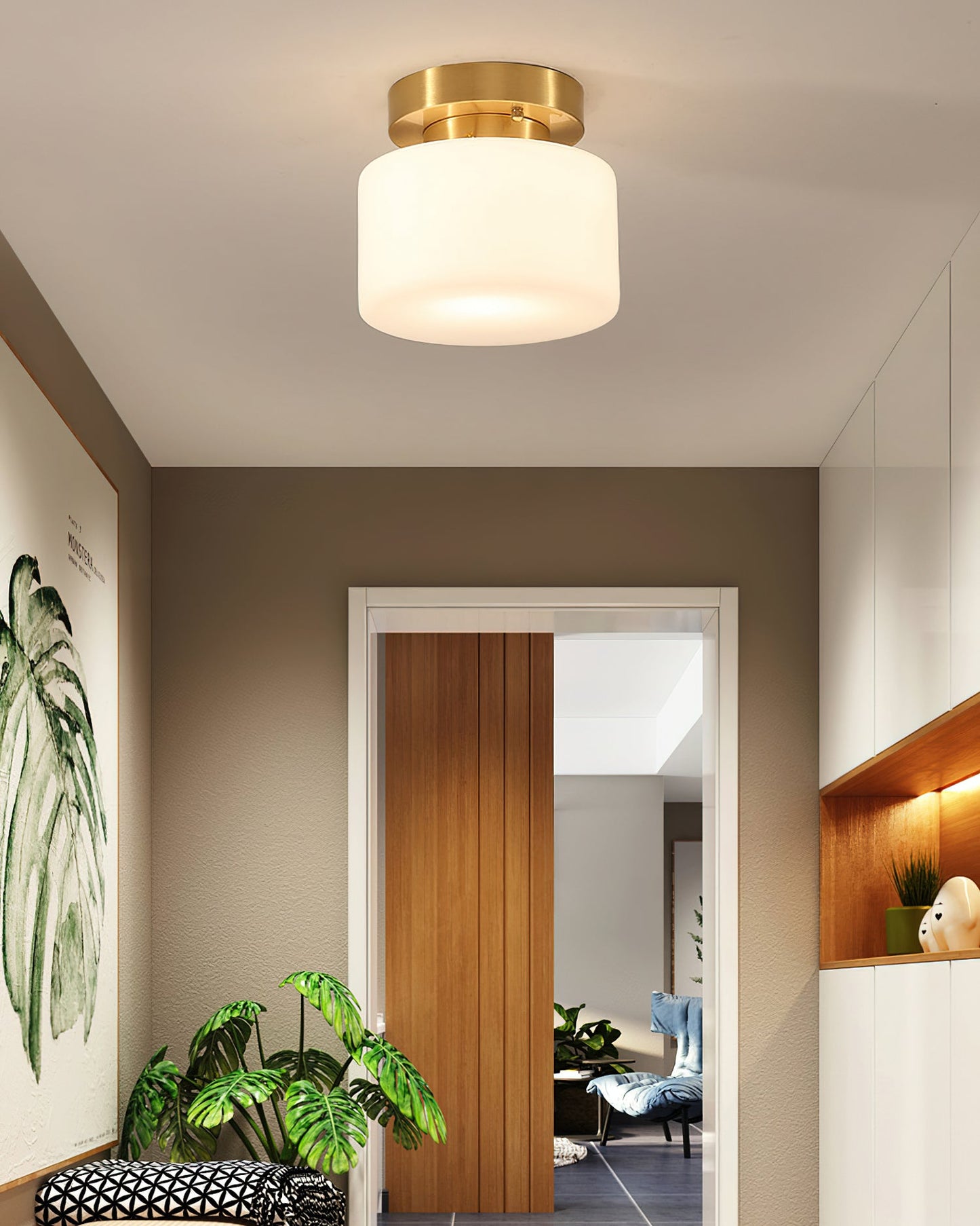 Tatum Glass Ceiling Light