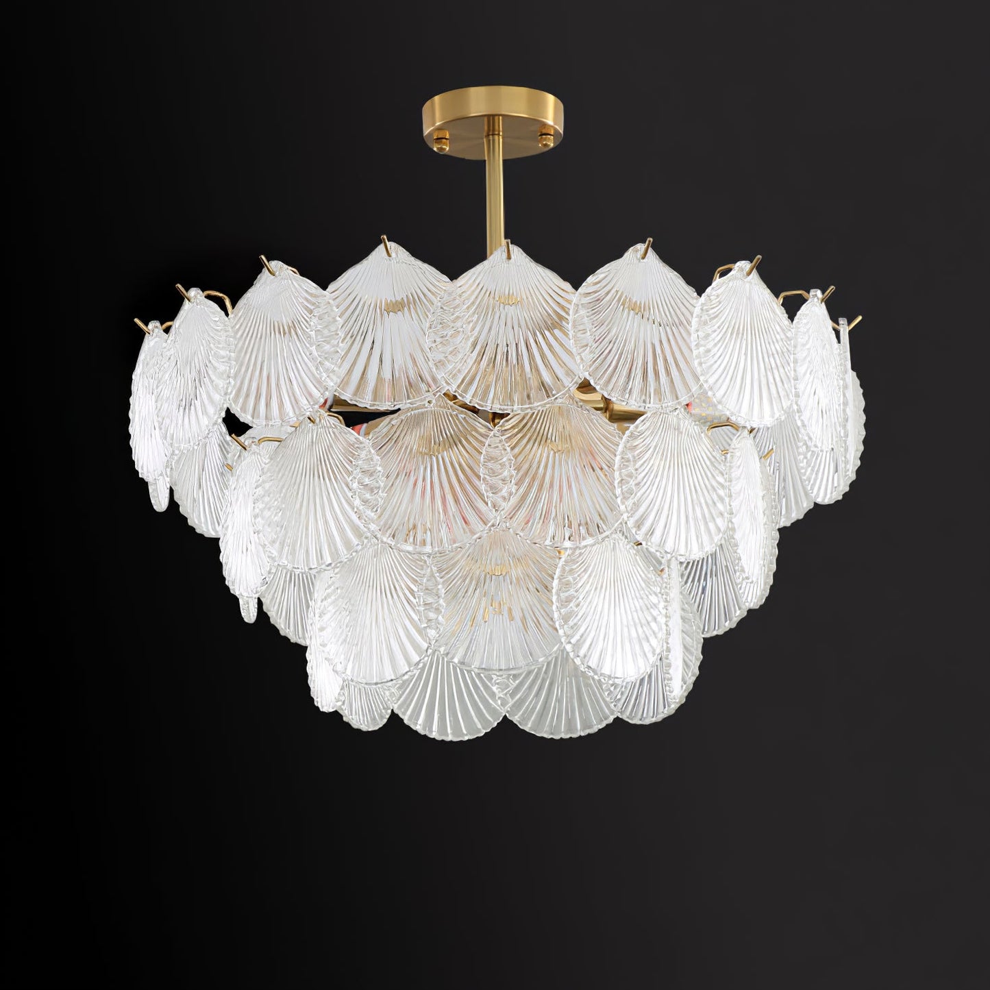 Shell Glass chandelier