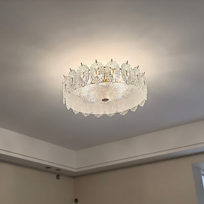 Drum Crystal Chandelier
