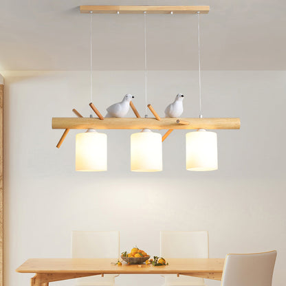 Birdy Wooden Pendant Lamp