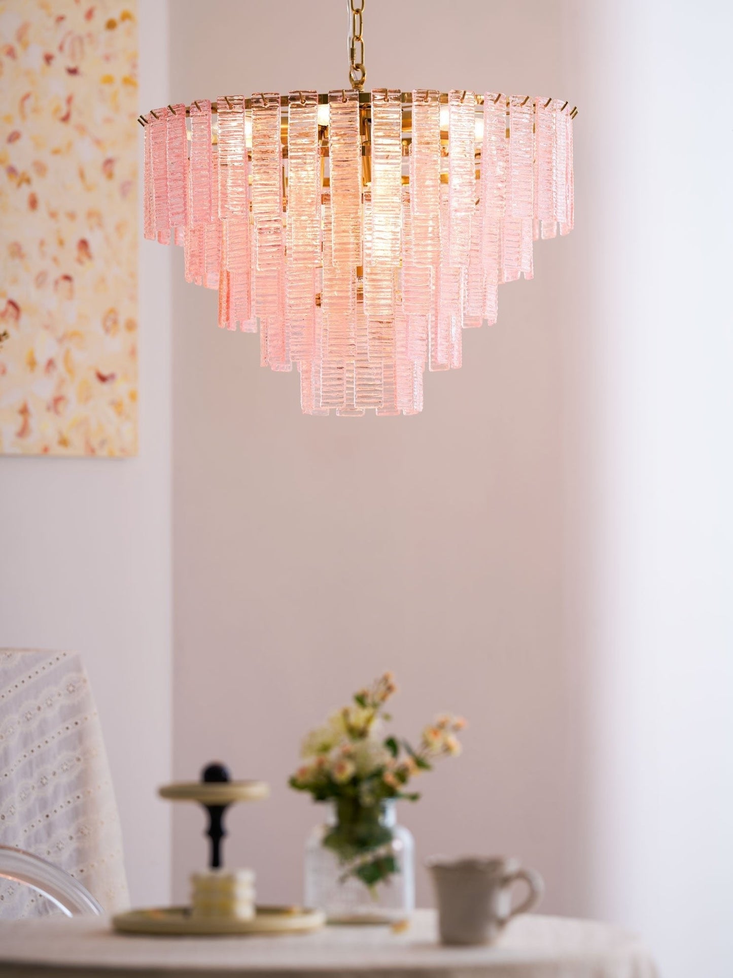 Opalora Pink Chandelier