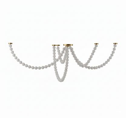 Pearl Glass Necklace Balls Chandelier