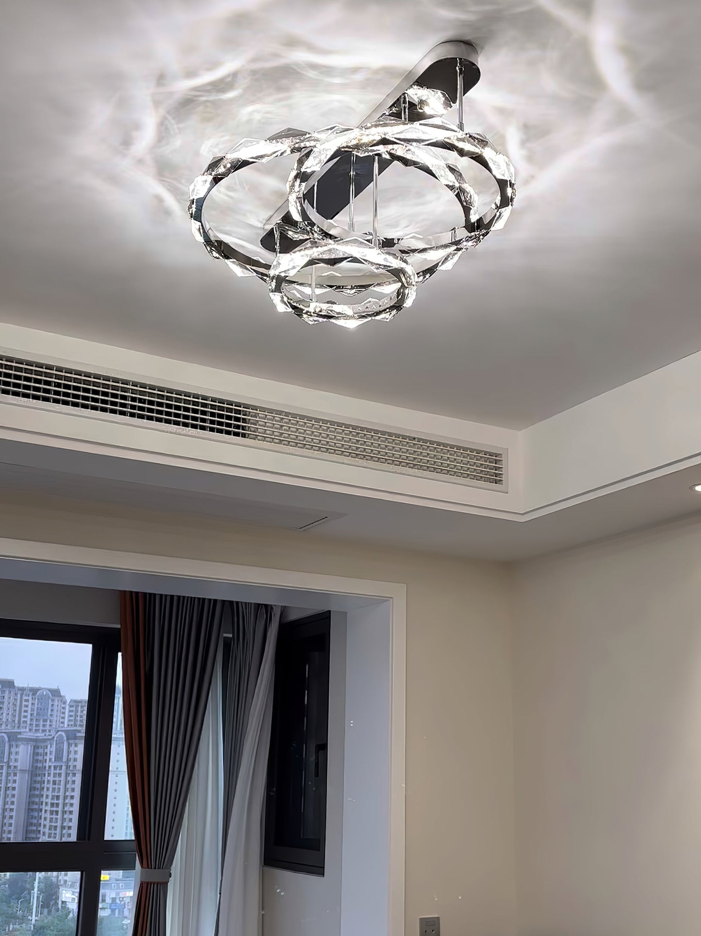 Rhombus Crystal Ceiling Lamp