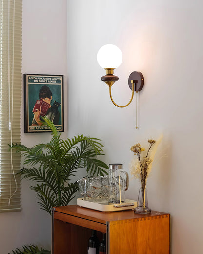Joan Wooden Wall Light