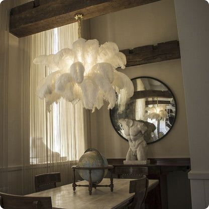 Ostrich Feather Chandeliers