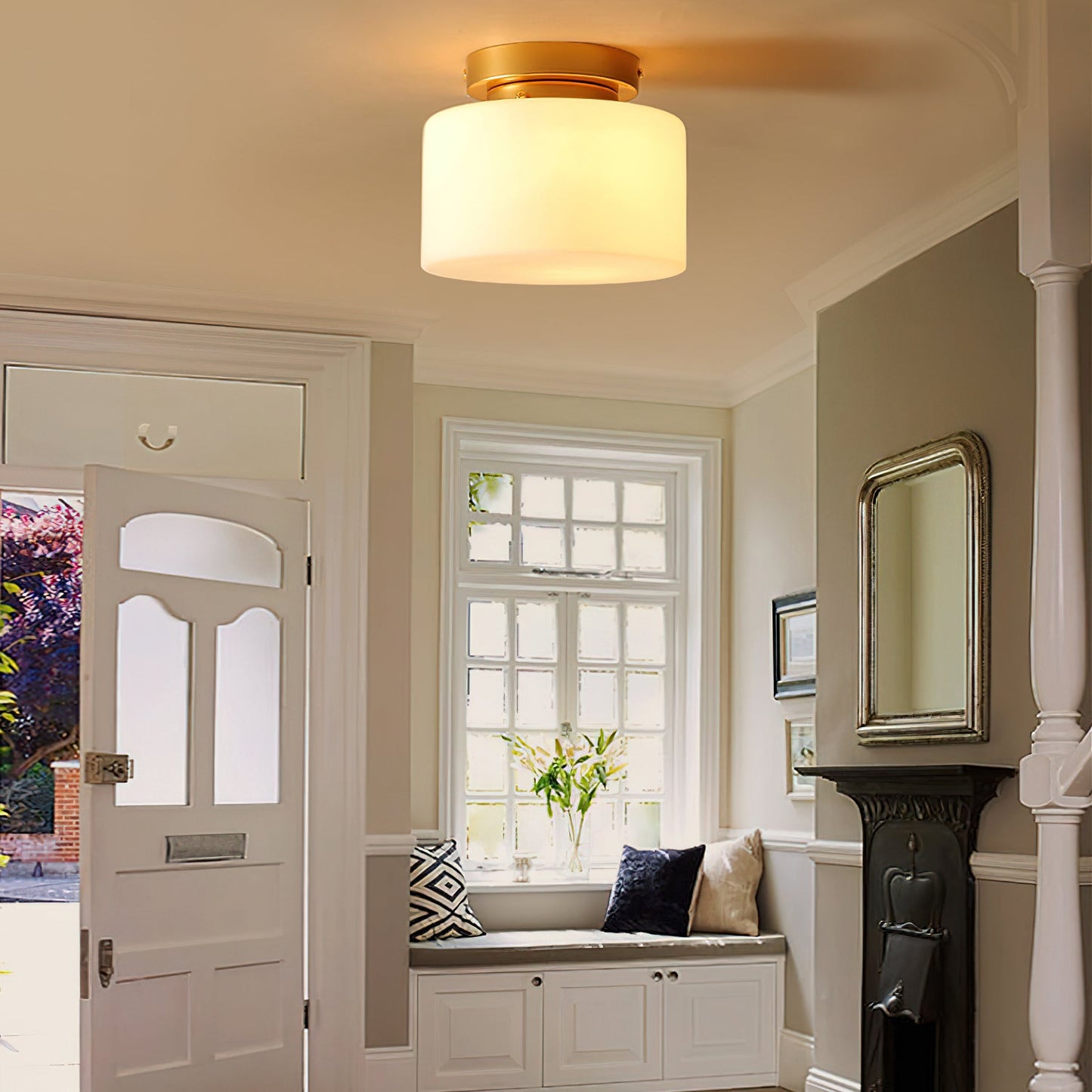 Tatum Glass Ceiling Light