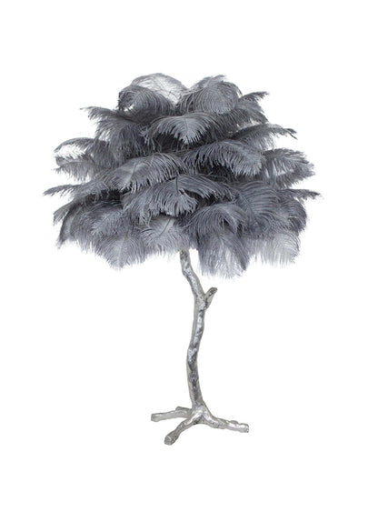 Ostrich Feather Table Lamp