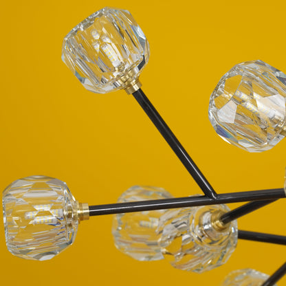 Crystal Ball Round Cluster Chandelier