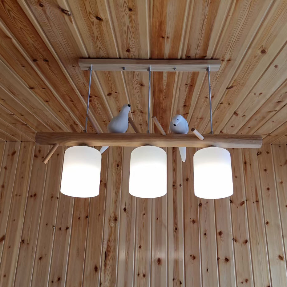 Birdy Wooden Pendant Lamp
