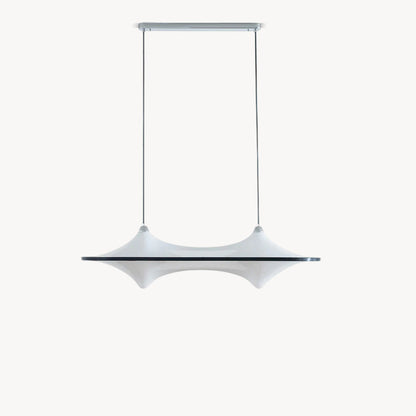 Horizontal Foggy Saucer Pendant Lamp