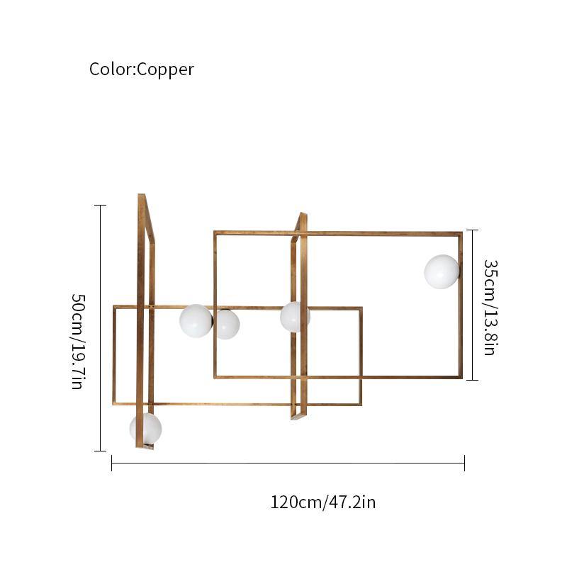 مصباح سقف زجاجي من موندريان 