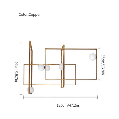 مصباح سقف زجاجي من موندريان 