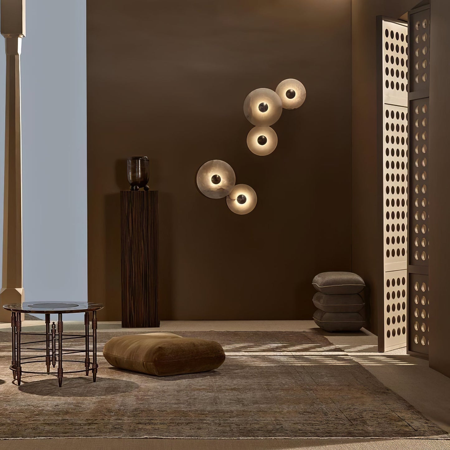 Alabaster Planes Wall Lamp