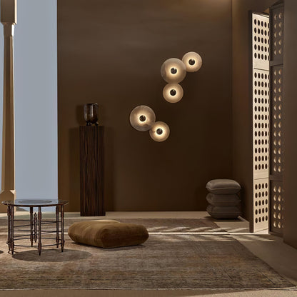 Alabaster Planes Wall Lamp