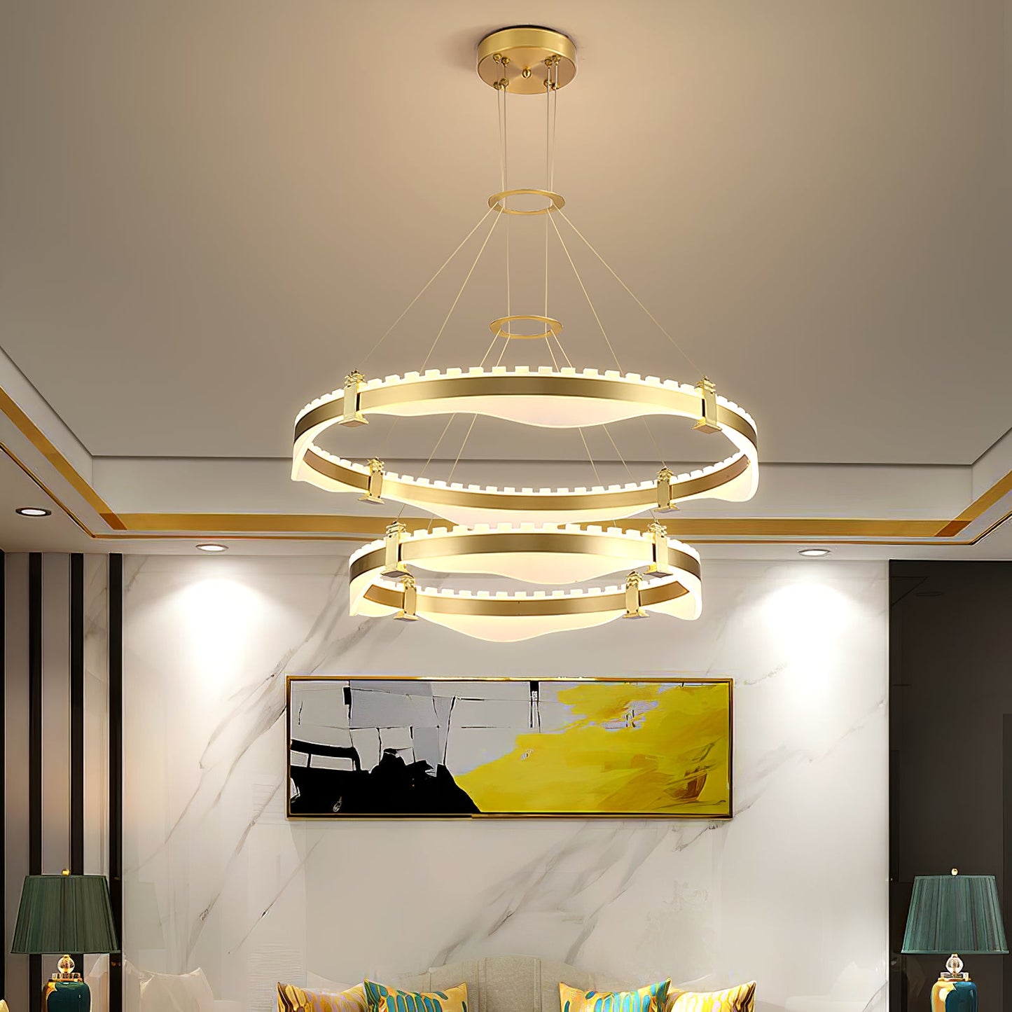 Ring Metallic Chandelier