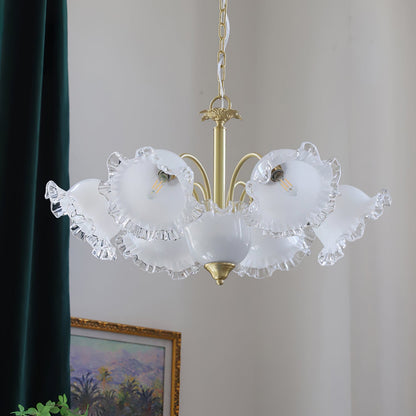 Floral Glass Chandelier