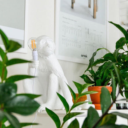 Monkey Resin Table Lamp