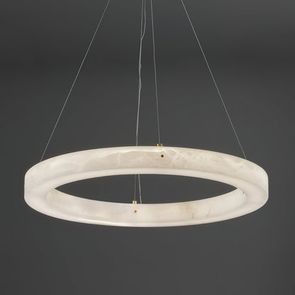Alabaster Ring Chandeliers