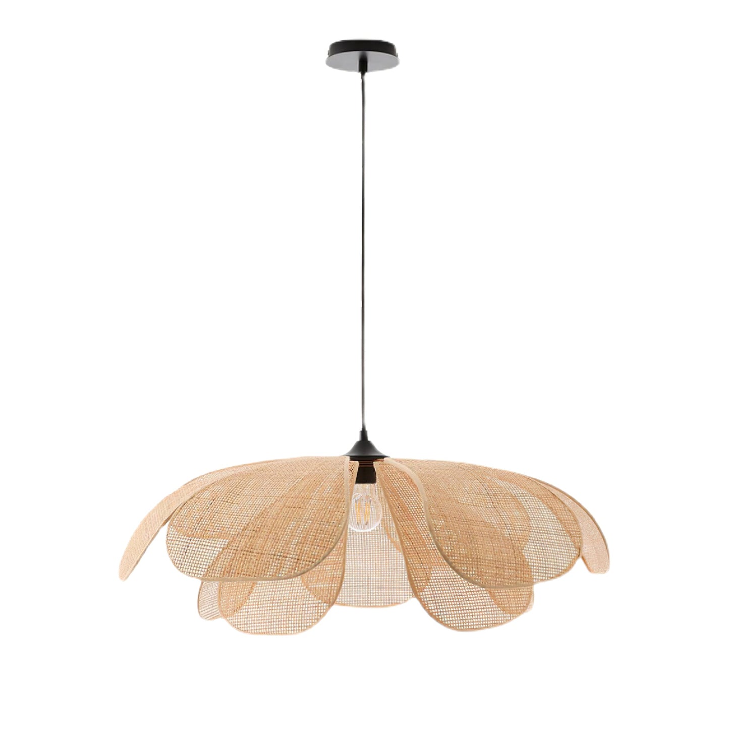 Rattan Petal Pendant Lamp