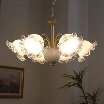 Floral Glass Chandelier