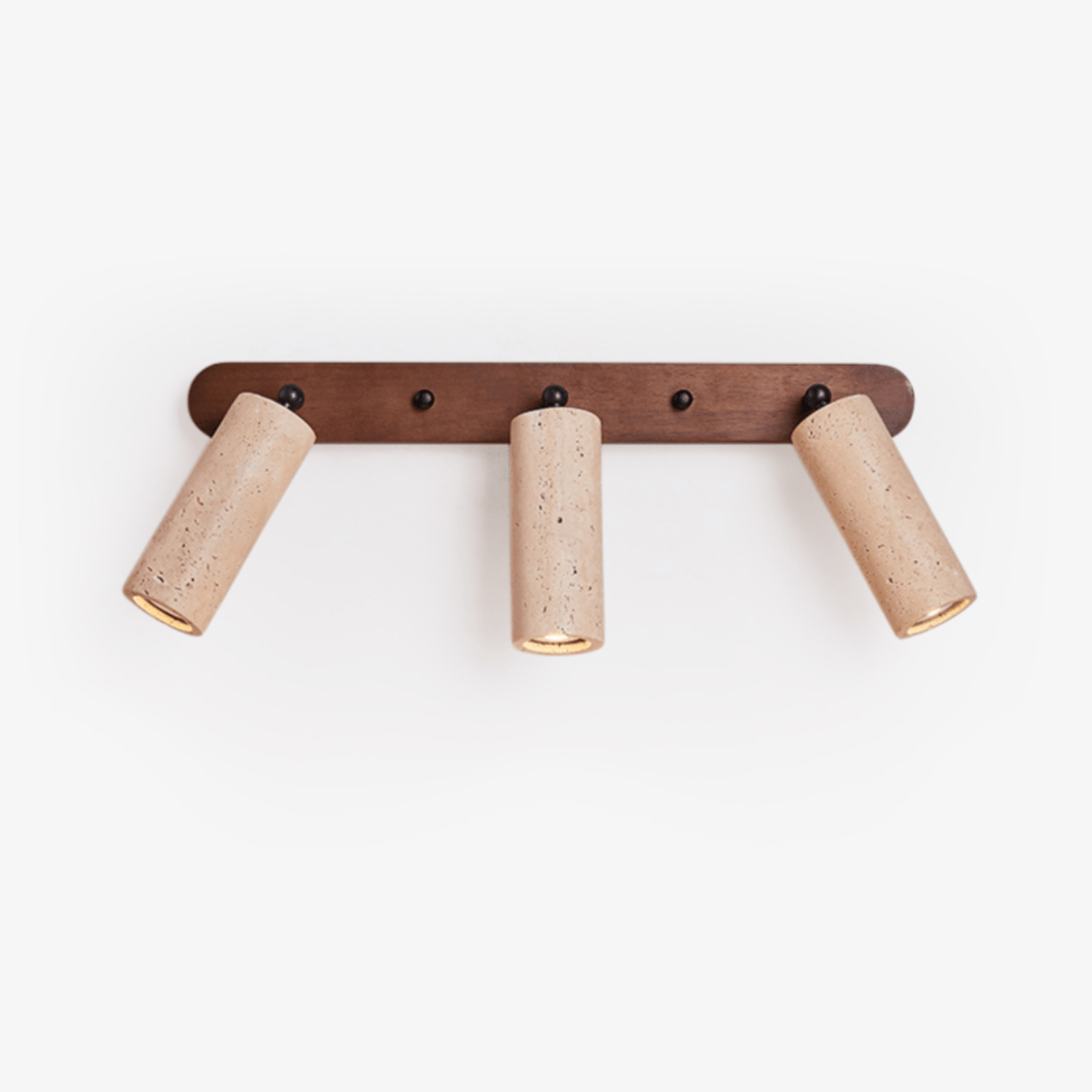 Travertine Triple Spotlight Wall Lamp